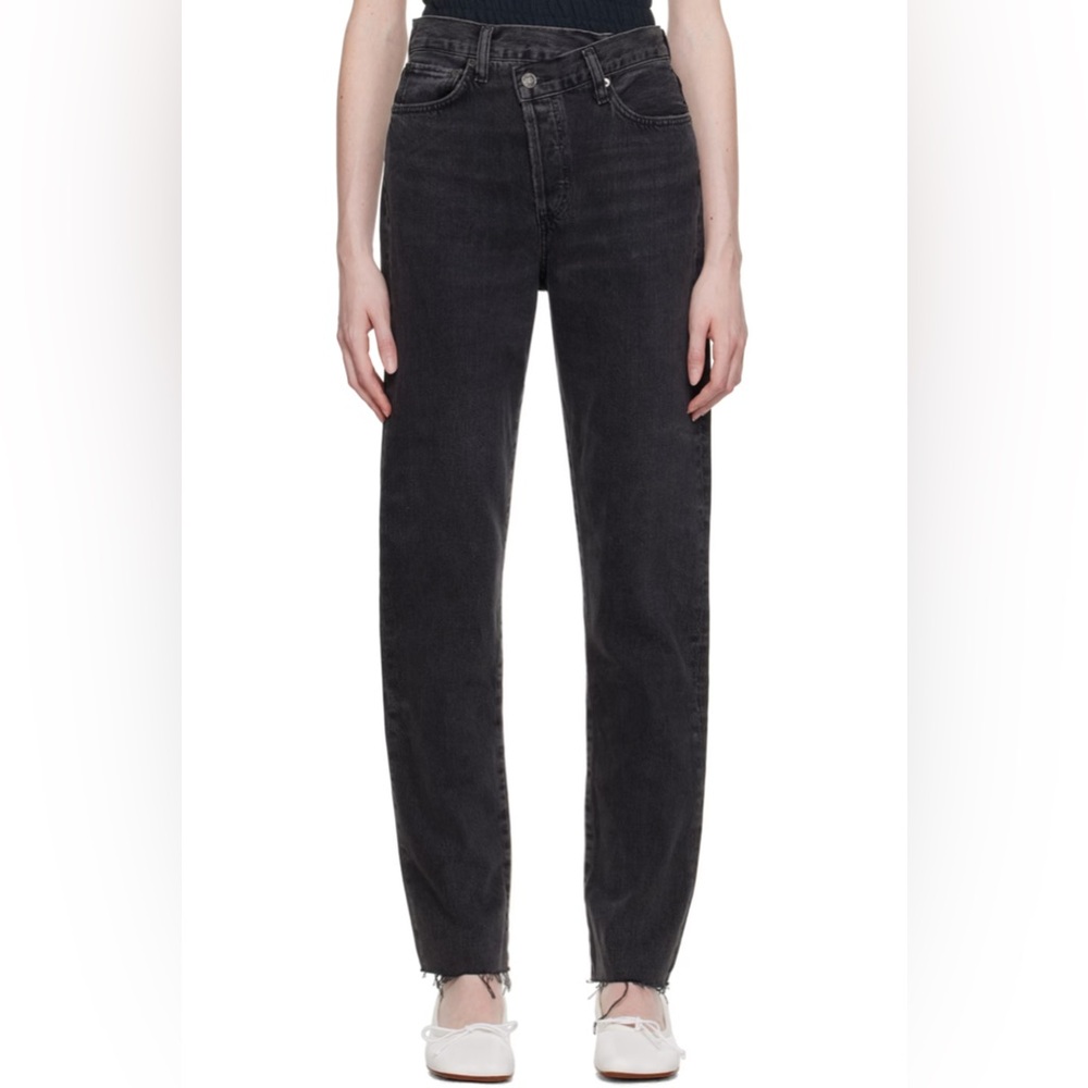 AGOLDE Black Criss Cross Jeans